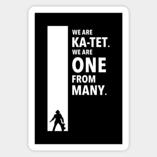 The Dark Tower Ka white Magnet